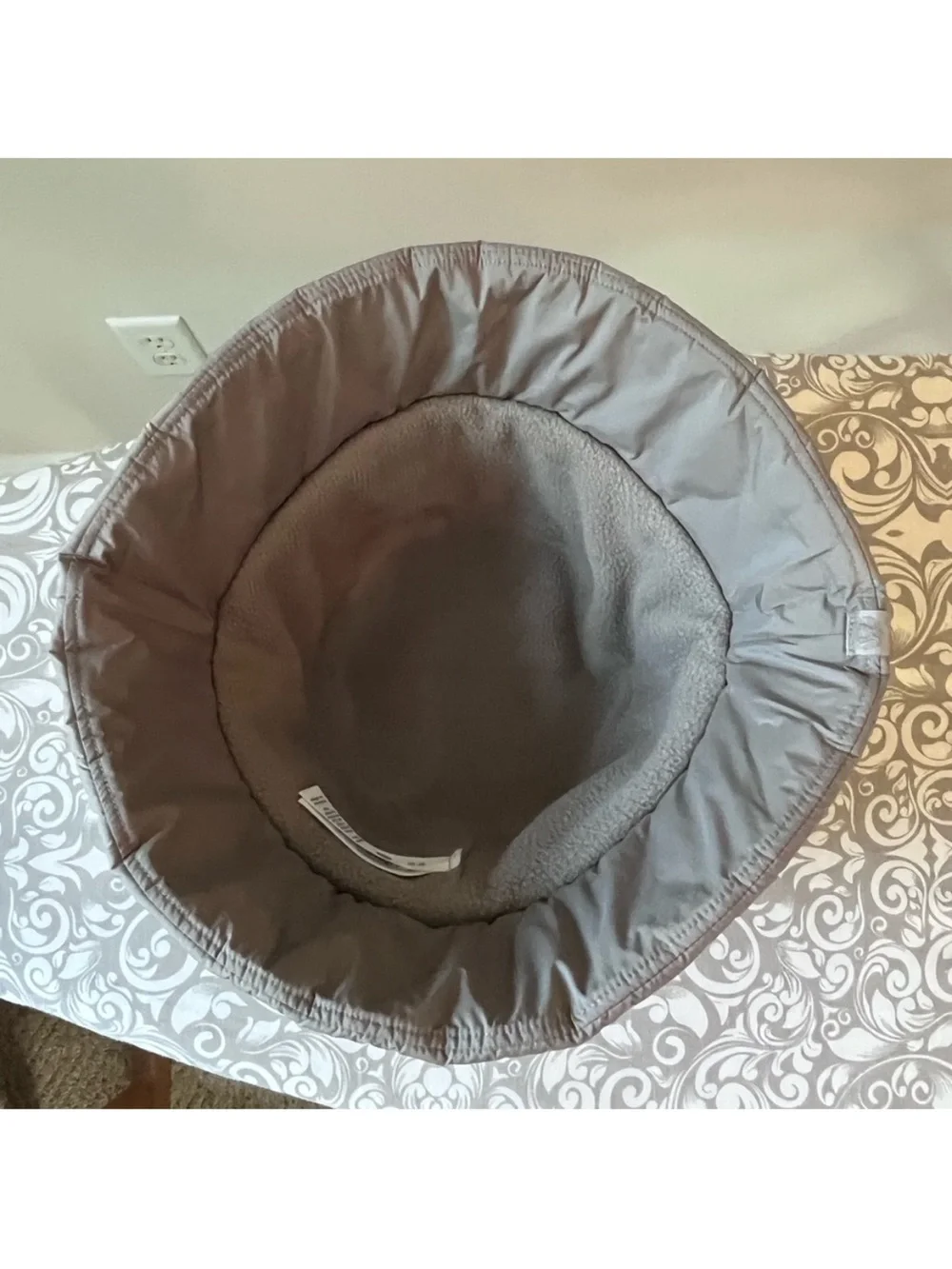 lululemon Ash Grey Quilted Fleece-Lined Bucket Hat
